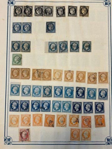 Frankrijk 1849/2000 - Lot postzegels en brieven Frankrijk te, Gestempeld