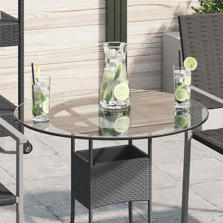 vidaXL Tafelblad van gehard glas 600 mm rond, Maison & Meubles, Pièces pour table, Envoi