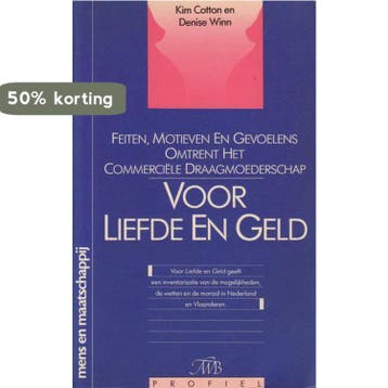 Voor liefde en geld / Mens en maatschappij 9789022976913, Verzenden, Cotton