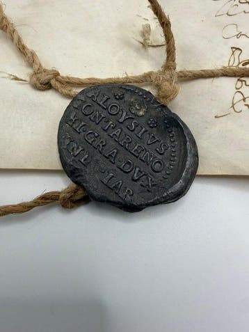 Doge Alvise Contarini - Lettera Ducale su pergamena con, Nieuw