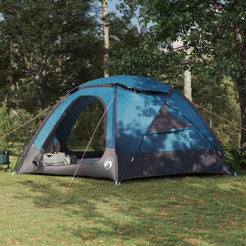 vidaXL Dometent met Verwijderbare Regenfly 12-persoons Blauw, Caravans en Kamperen, Verzenden, Nieuw