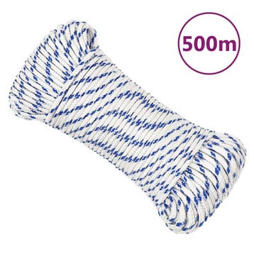 vidaXL Boot touw 3 mm 500 m polypropyleen wit, Verzenden, Nieuw