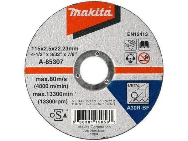 Veiling - 11x Makita A-85307 Doorslijpschijf 115x2,5x22,23mm, Doe-het-zelf en Bouw, Gereedschap | Zaagmachines