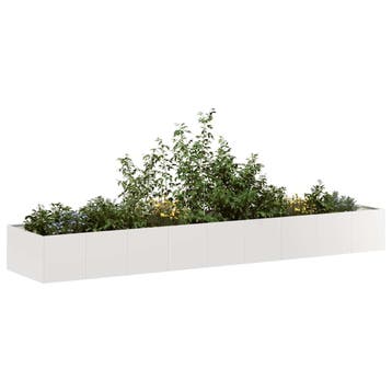 vidaXL Plantenbak 360x80x40 cm roestvrij staal, Verzenden