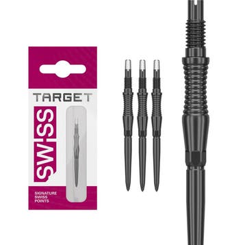 Target Darts Swiss Point Dartpunten RST Zwart (Dart Punten), Sport en Fitness, Darts, Ophalen of Verzenden, Nieuw, Pijlen