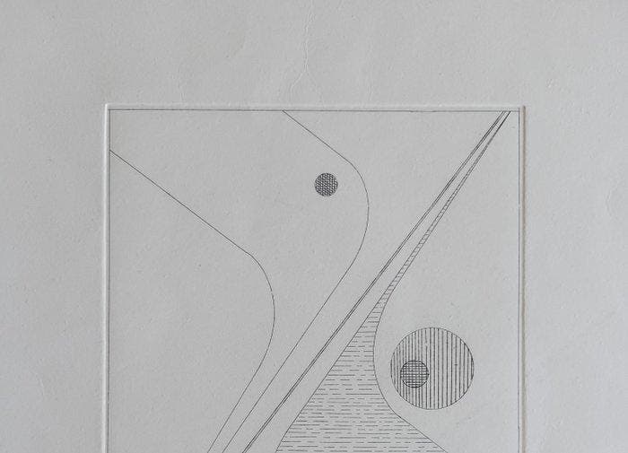 Luigi Veronesi (1908-1998) - Costruzione, Antiquités & Art, Antiquités | Autres Antiquités