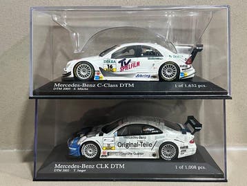 Minichamps 1:43 - Modelauto (2) - Lot of 2 x Mercedes DTM: -, Nieuw