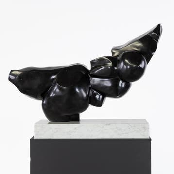 Luc Ledene (1955) Compositie, gesculpteerde marmer (1986), Ophalen, Zo goed als nieuw, Steen, Abstract beeld