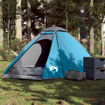 vidaXL Koepeltent 4-persoons waterdicht blauw, Verzenden