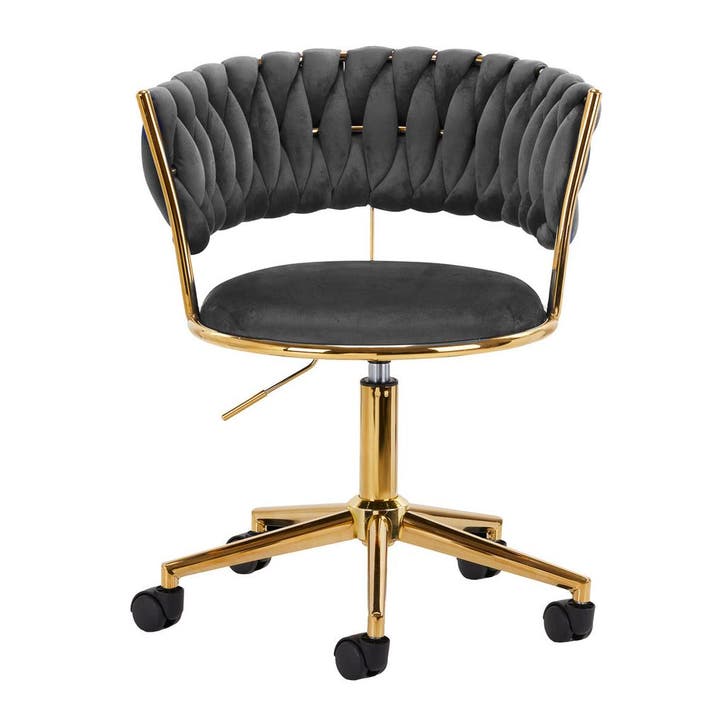 4Rico Velvet Draaistoel – Verstelbaar, Verrijdbaar en Luxe, Huis en Inrichting, Stoelen, Nieuw, Verzenden