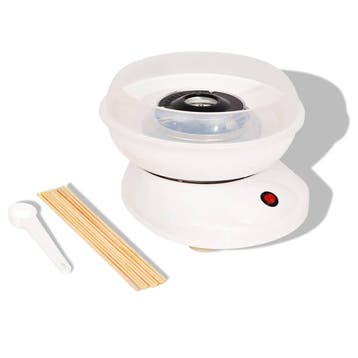 vidaXL Suikerspinmachine 480 W wit, Verzenden