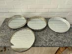 Presenteerblad (4) - Glas, Metaal, Verchroomd - 4
