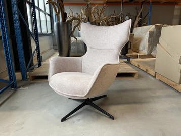 Veiling - Fauteuil Muse - Draaibaar - Stof - Beige - Sand, Huis en Inrichting, Fauteuils, Nieuw