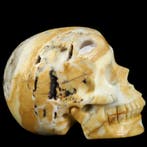 457 g lentejaspis schedel – aardse kleurwerelden | Ruw &, Verzamelen, Mineralen en Fossielen