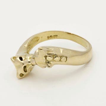 Bague - 18 carats Or jaune - Panter, Handtassen en Accessoires, Ringen, Nieuw