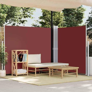 vidaXL Windscherm uittrekbaar 180x600 cm bruin, Verzenden, Nieuw