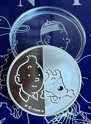 Tintin - Médaille en argent Monnaie de Paris - LOreille, Nieuw