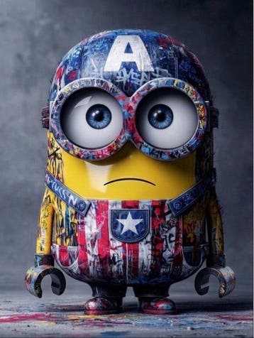 Lego Produits dérivés - Minion Captain America versione LEGO, Nieuw