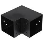 Starx paalverbinder type-L 90x90 mm zwart, Bricolage & Construction