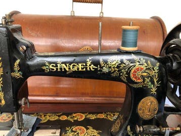 Singer 48K (1911) Machine à coudre - Fonte, Antiquités & Art