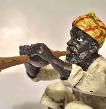 Franz Bergmann - sculptuur, Araber als Schlagen Beschwörer.