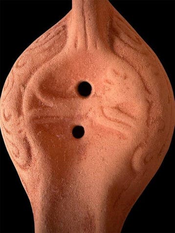 Laat-Romeins / Vroeg-Byzantijns Aardewerk Lantern - 12 cm