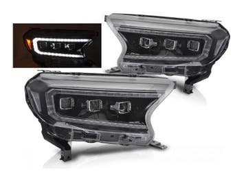Full LED koplampen dynamisch Black geschikt voor Ford Ranger, Auto-onderdelen, Verlichting, Verzenden, Nieuw, Ford