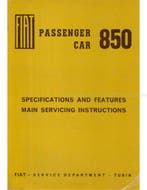 1964 FIAT 850 WERKPLAATSHANDBOEK ENGELS