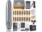 Veiling - Tattoo Rotary Pen machine kit Zilver, Nieuw