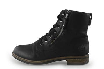 Rieker Veterboots in maat 39 Zwart, Kleding | Dames, Schoenen, Verzenden, Zwart, Overige typen, Gedragen