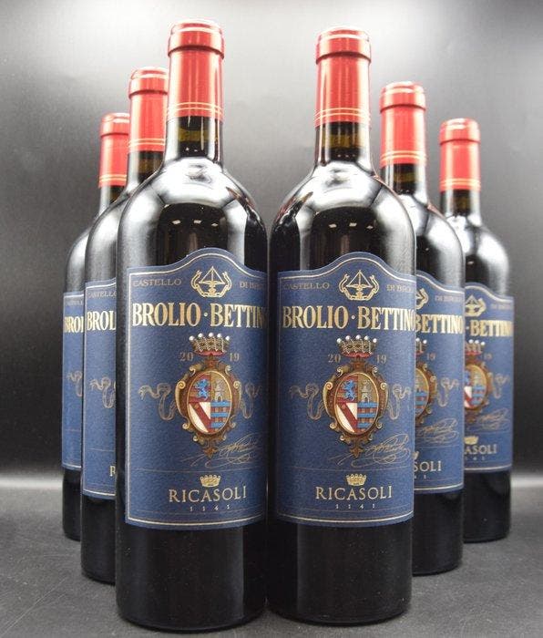 2019 Brolio Bettino - Chianti Classico DOCG - 6 Flessen, Verzamelen, Wijnen