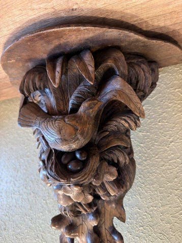 Wandrek - Hout - Zwarte Woud Vogel & Nest