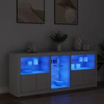 vidaXL Dressoir met LED-verlichting 162x37x67 cm wit, Verzenden