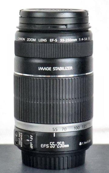 Canon EF-S 55-250mm 1:4-5.6 IS incl. accessoires Cameralens