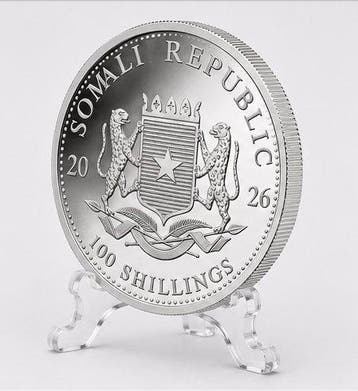 Somalië. 100 Shilling 2026 – African Wildlife Series –