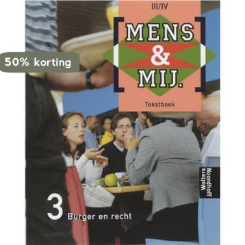 Mens & maatschappij 3/4 Burger en recht Tekstboek, Verzenden, G. Slofstra