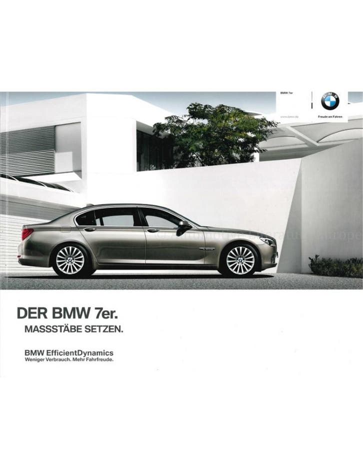 2011 BMW 7 SERIE BROCHURE DUITS, Boeken, Auto's | Folders en Tijdschriften, Ophalen of Verzenden