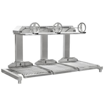 In-/Opbouw Houtskoolgrill | PARRILLA BI | Oppervlak, Verzenden, Nieuw in verpakking