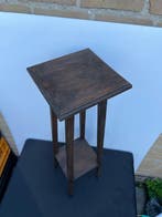 Plantentafel - Plantentafel - Eik - Donker Eiken Tafeltje, Antiek en Kunst, Curiosa en Brocante
