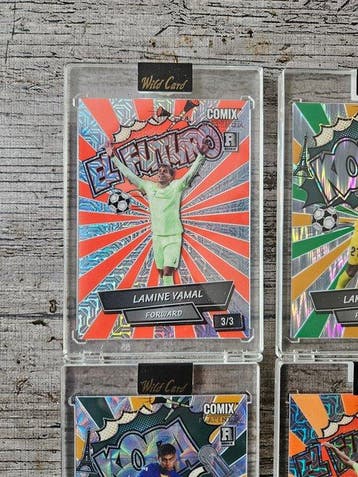 Wild Card Lamine Yamal 1/2 2/2 3/3 Serialized card, Foil,, Nieuw