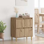 vidaXL Dressoir Artisan Eiken 60 x 35 x 70 cm Bewerkt hout, Huis en Inrichting, Kasten | Dressoirs, Verzenden, Nieuw