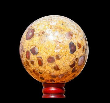 KAMR GEM Grote Cobra Jasper Kristallen Bol – 170 mm – 6,3, Verzamelen