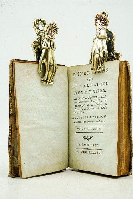 M. De Fontenelle - Entretiens sur la pluralité des mondes,, Antiek en Kunst, Antiek | Boeken en Manuscripten