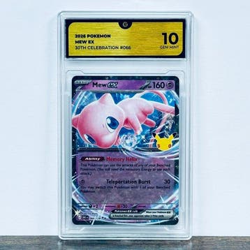 Pokémon Graded card - Mew ex 066- 30th Anniversary – Pokémon, Nieuw