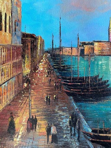 Mauro Seltri (1959) - Gondole e golette, Antiquités & Art