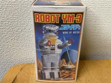 Masudaya - ROBOT YM-3 Vendredi - Jouet en étain à remontoir