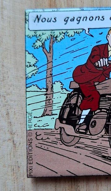 Tintin - Magnet émaillé Pixi 70004 Tintin à Moto - Le, Nieuw