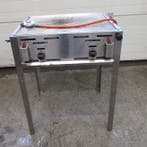 RVS Grill, Barbecue met 2 branders, 75cm, propaan/butaan