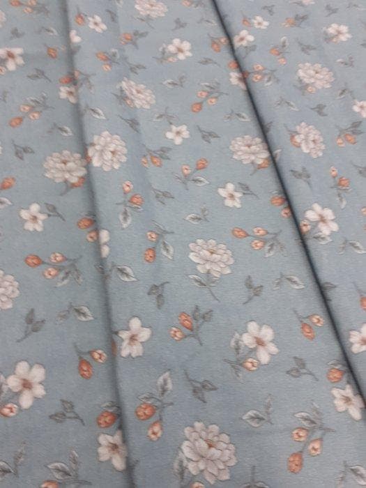 Meubelstof - 500 cm - 140 cm - Kleine pioen, Antiquités & Art, Tapis & Textile