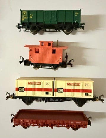 Fleischmann H0 - 5207-5232-5221–caboose - Model treinwagon, Nieuw